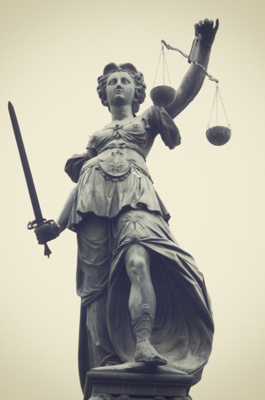 Lady justice statue
