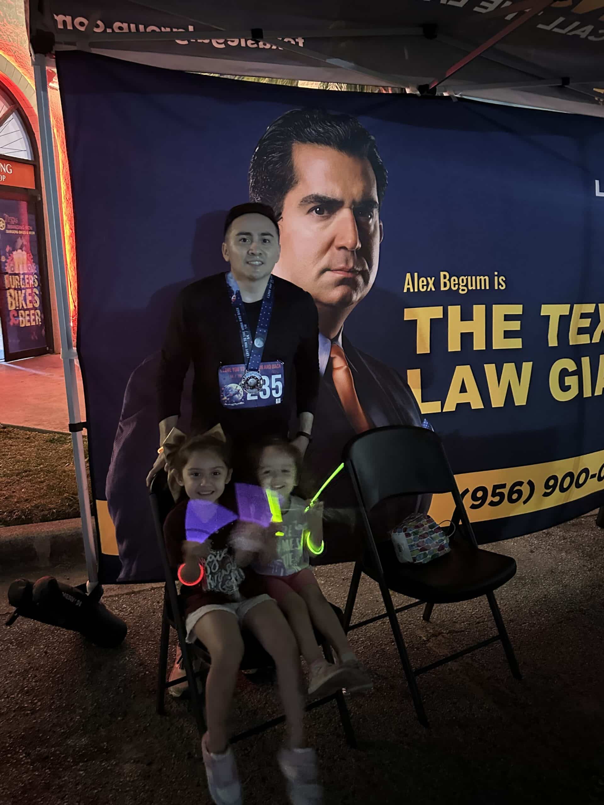 The Law Giant, Personal Injury & Accident Lawyers tent at the RAV Run Adventures